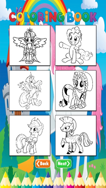 Pony Coroling Book - Activities for Kids screenshot-3