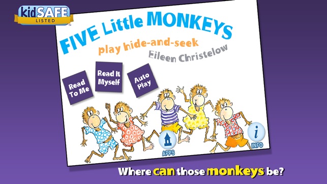 Five Little Monkeys Play Hide and Seek