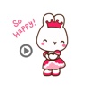 Grace Rabbit animated stickers
