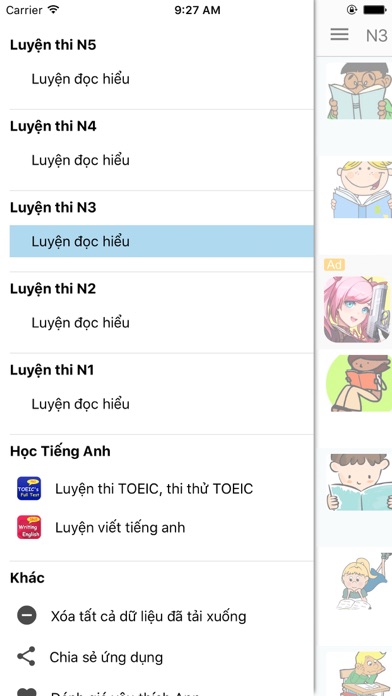 How to cancel & delete Luyen Doc Hieu Tieng Nhat - Offline from iphone & ipad 3