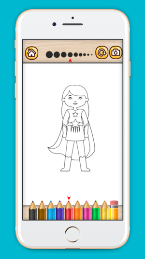 Superhero coloring book painting game for kids(圖4)-速報App