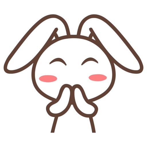 Adorable Rabbit Animated Emoji Stickers icon