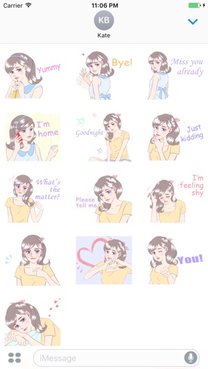 Zuri The Happy Girl English Stickers(圖3)-速報App