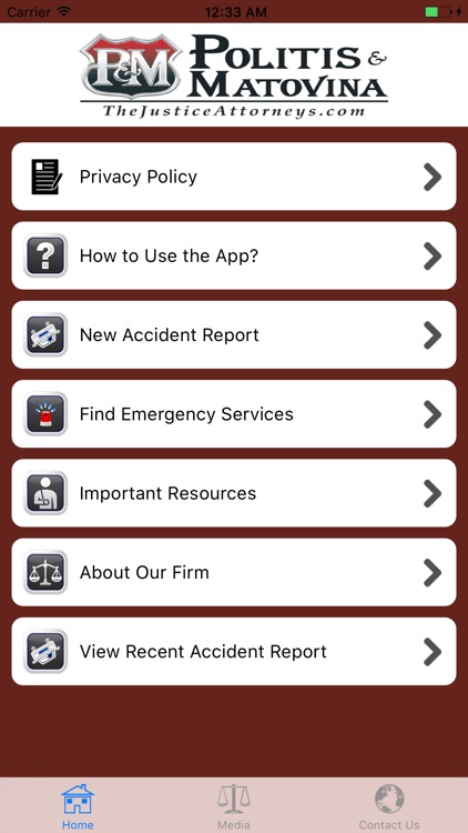 Politis & Matovina Personal Injury Help App