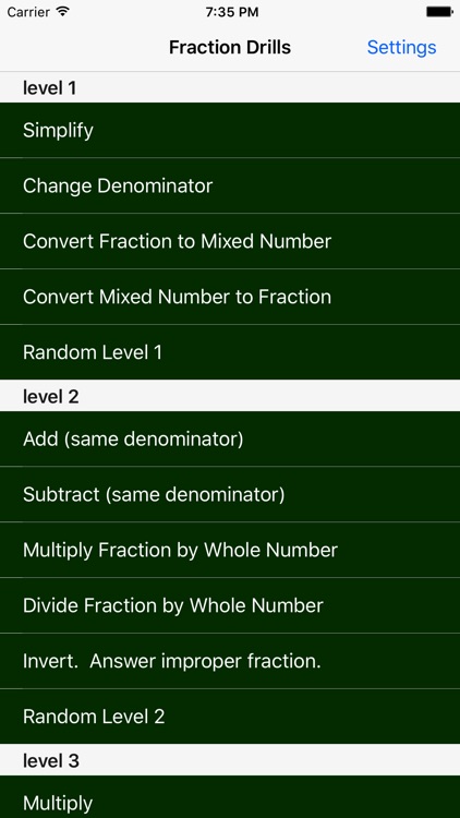 Fraction Drills Free screenshot-3