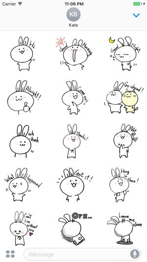 Anwyll The Little Cute Bunny Stickers(圖1)-速報App