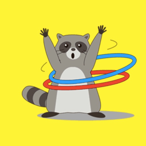 Friendly Raccoon Stickers icon