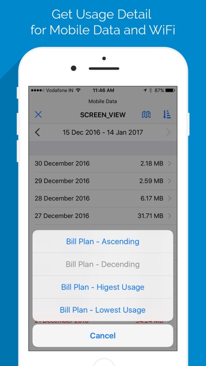 Data Tracker - Data Usage and Network Monitor screenshot-3