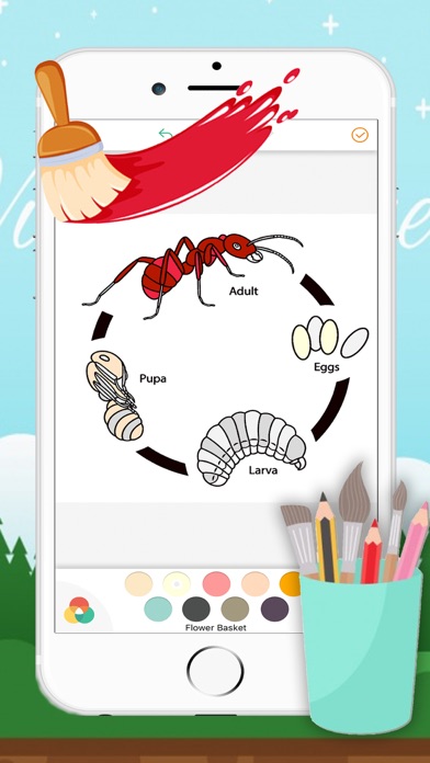 How to cancel & delete Ant Coloring Page Drawings Book for kids from iphone & ipad 3