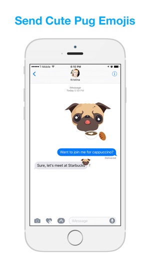 Pug Moji - Pug Emoji & Stickers(圖2)-速報App