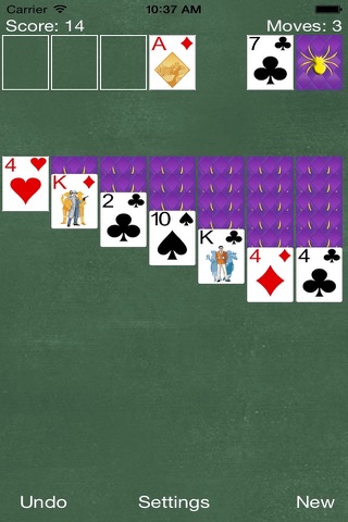 Spider Solitaire 250 Square Card Classic Ace Blitz screenshot 2