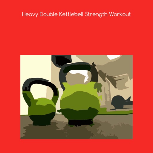 Heavy double kettlebell strength workout icon