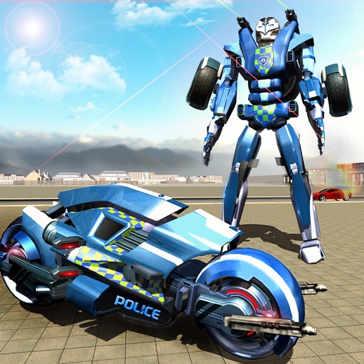 Extreme Police Moto Robot - Real Superhero icon