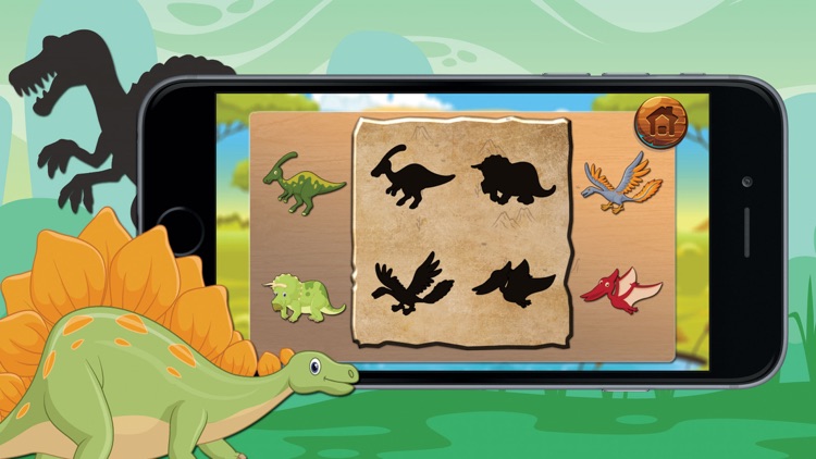 Shadow Dinosaur Puzzle For Kids