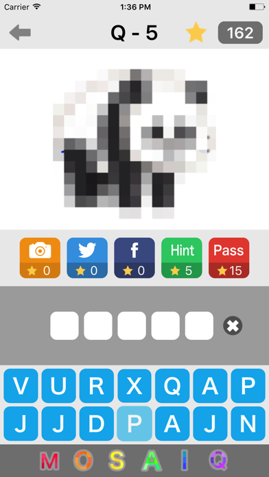 How to cancel & delete Mosaic Quiz - guess the word of pixelated images from iphone & ipad 1