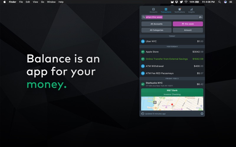 Balance • Personal Finance Tool with Bank Syncing thumbnail 1