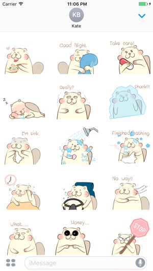 Dewey The Cutest Beaver English Stickers(圖2)-速報App