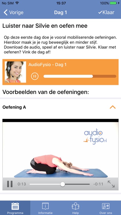 Lage Rugpijn Oefen App
