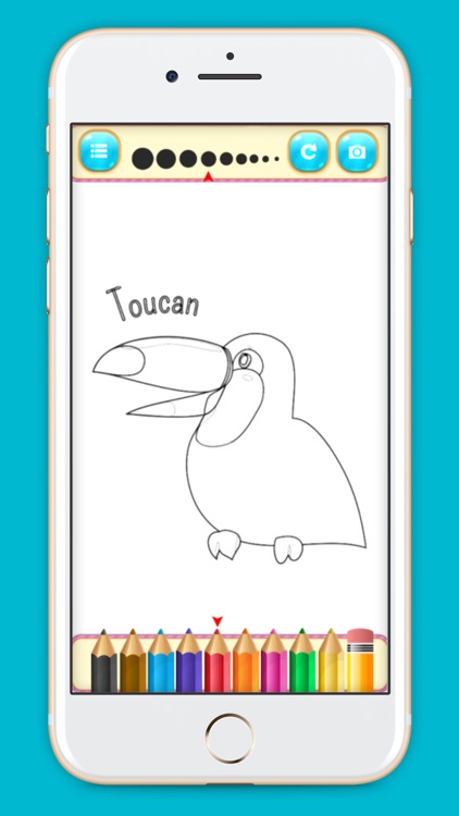 Beautiful Birds coloring book screenshot-3