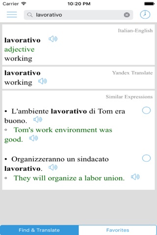 Italian Translator Offline screenshot 2