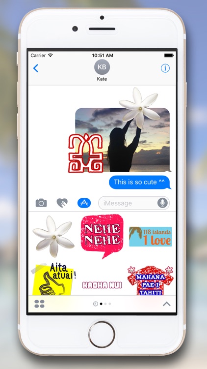 Tahiti Stickers for iMessage screenshot-3
