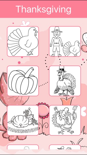 图画书 感恩节为儿童 : Thanksgiving Coloring Book(圖3)-速報App