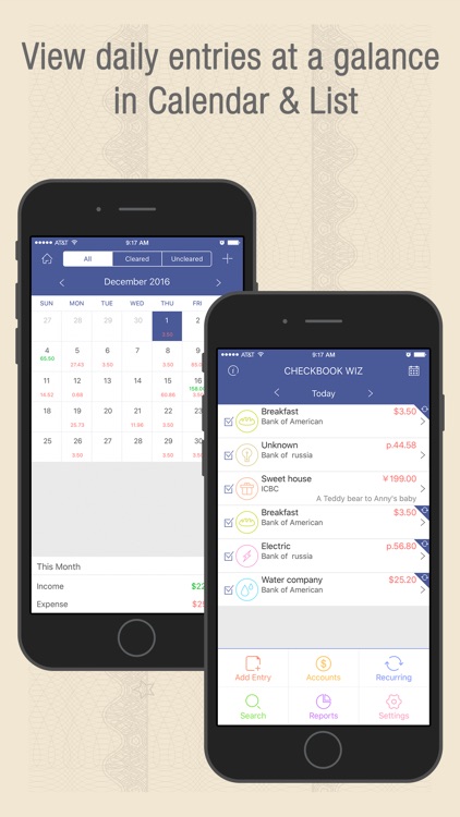 Checkbook Wiz - Track Expense, Income & Cash flow