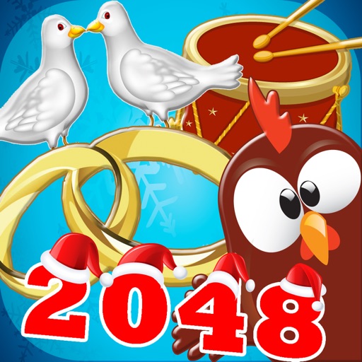 Twelve Days of Christmas - 2048 Holiday Style Puzzle Game Free Icon