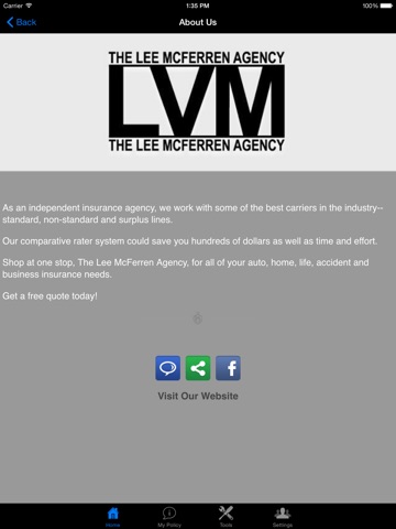 Lee McFerren Insurance Agency HD screenshot 3