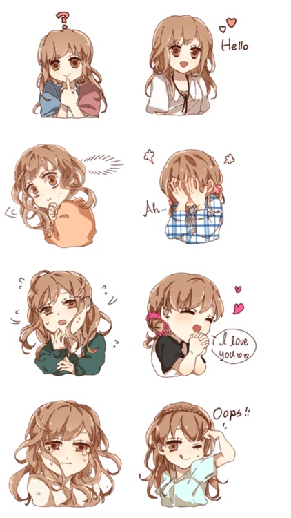 Cute Girl Stickers Pack screenshot-4