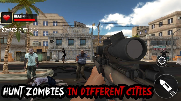 Real Zombie Sniper 3D Shooter : Contract Killer