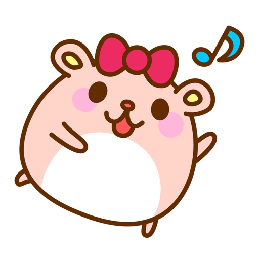 Girls Hamster Sticker