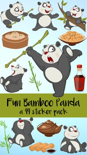 Fun Bamboo Panda Sticker Pack