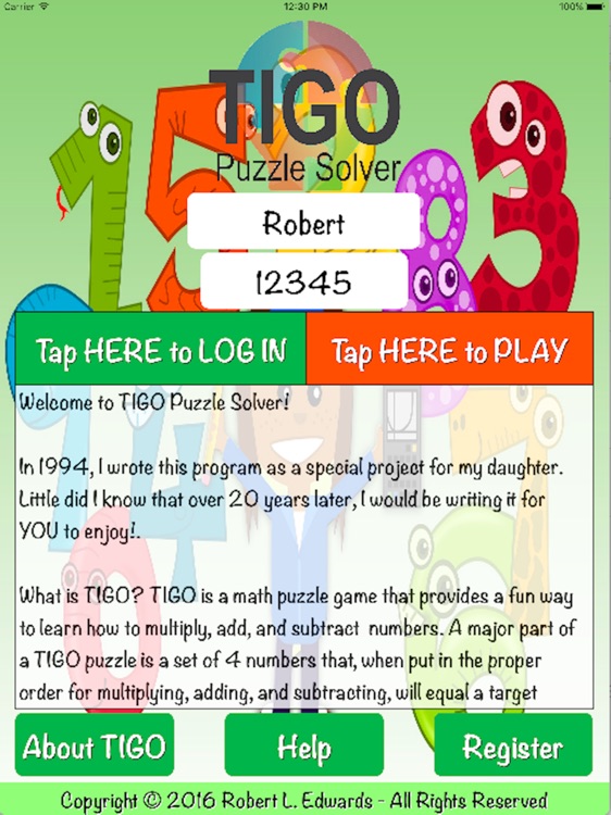 TIGO Puzzle Solver for the iPad