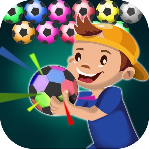 Football 2017 bubble shooter puzzle games icon