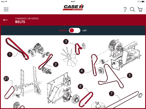Case IH Harvesting parts screenshot 3
