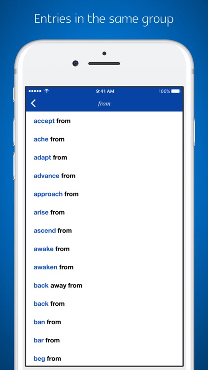 English Verb Preposition Collocations screenshot-3