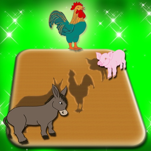 Wood Puzzle Match The Farm Animals icon