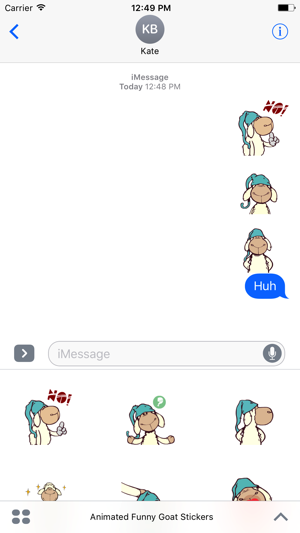 Animated Funny Goat Stickers For iMessage(圖4)-速報App