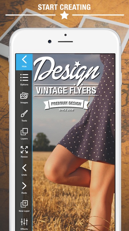 Vintage Flyers & Poster Creator - Make Posters DIY