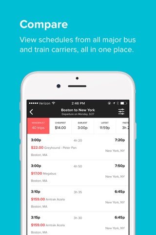 Wanderu: Bus & Train Tickets screenshot 2