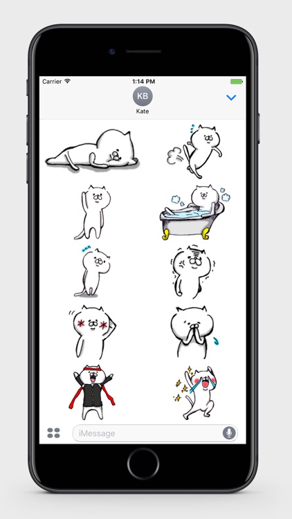 White Cat Stickers 1