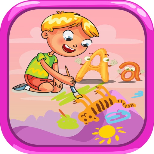 Abc family & Animal coloring pages iOS App