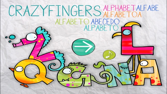 ABC Turutu Crazyfingers Alphabet
