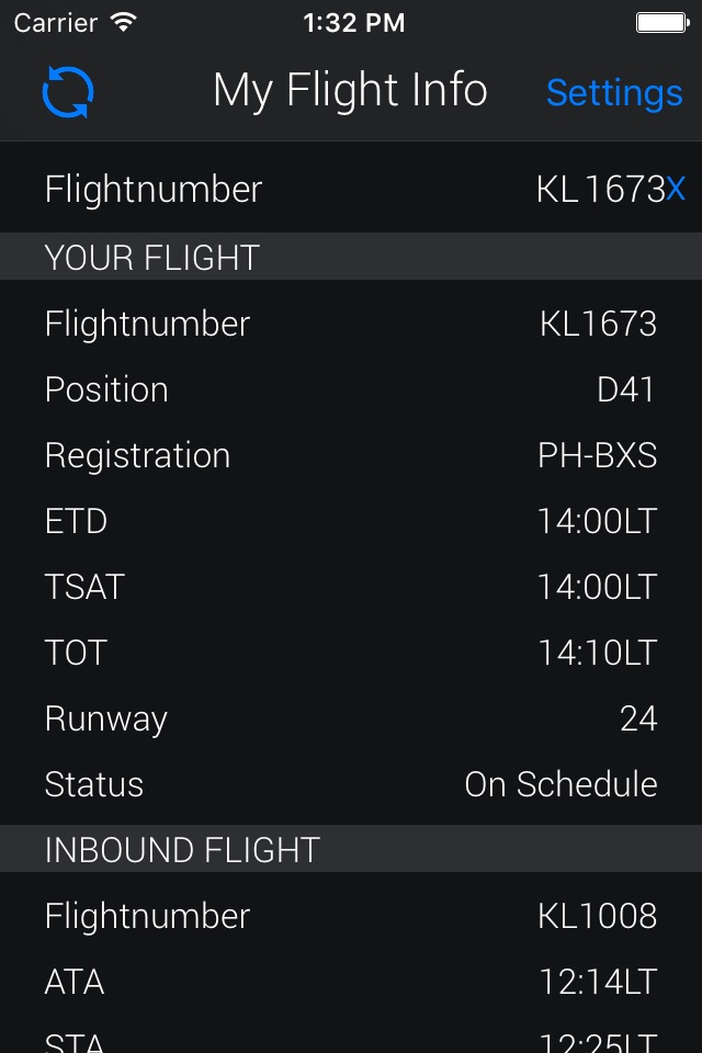 My Flight Info screenshot 2