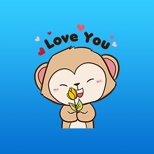 Winky The Naughty Monkey Animated Stickers icon