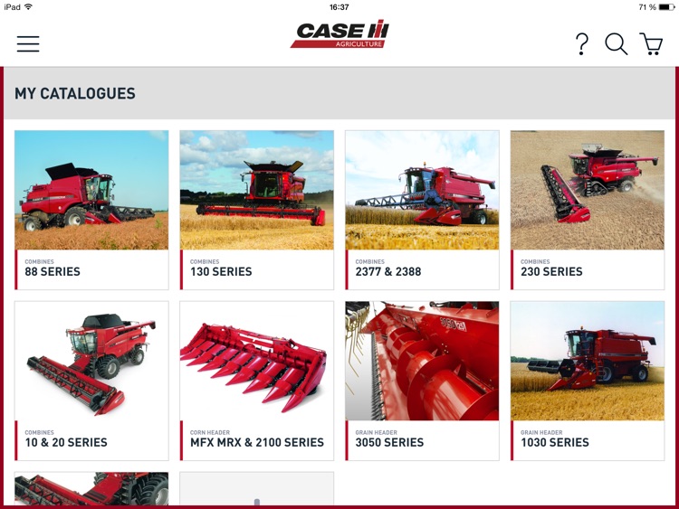 Case IH Harvesting parts