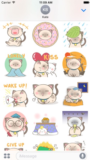 Simi the Siamese kitten 2 for iMessage Sticker(圖1)-速報App