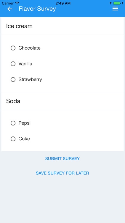 FMCOC Survey Builder