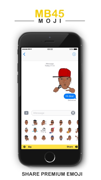 MB45Mojis - Keyboard Stickers